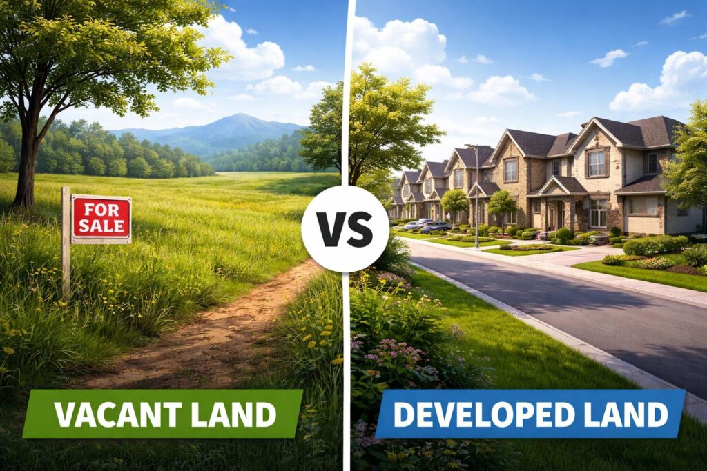 Vacant vs Developed Land: Key Buying Factors Explained